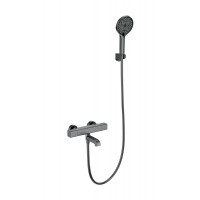 Смеситель для ванны с душем и термостатом Wonzon&Woghand, Темный графит