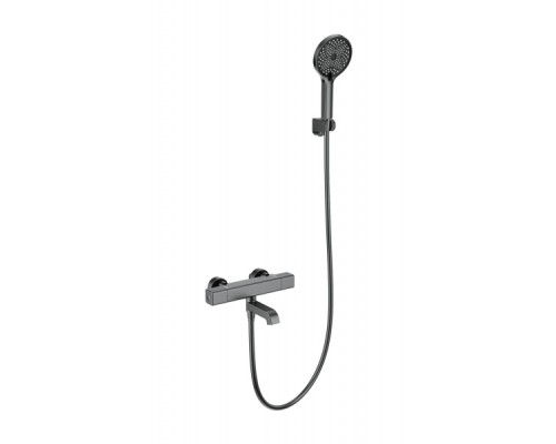 Смеситель для ванны с душем и термостатом Wonzon&Woghand, Темный графит