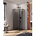 Душевой уголок Cezares Slider 70x70 SLIDER-A-2-70/80-GRIGIO-NERO Черный матовый