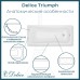 Ванна из литьевого мрамора Delice Triumph 170х70 глянцевая