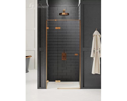 Дверь в нишу NEW TRENDY AVEXA COPPER BRUSHED 110x200 EXK-3537 брашированная медь