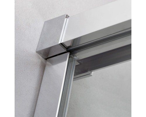 Душевой уголок Cezares Duet Soft-М 140x90 DUET SOFT-M-AH-1-140/90-C-Cr профиль Хром стекло прозрачное