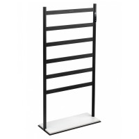 Полотенцесушитель электрический напольный Wonzon&Woghand ESSEN, Черный матовый WW-A406-MB