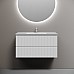 Тумба под раковину подвесная Sancos Snob R 89х44х50, с доводчиками, Bianco, SNR90W