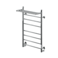 Электрический полотенцесушитель Ника Way-2 80/50 U с полкой Хром