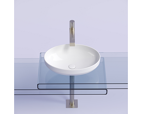 Чаша накладная овальная Ceramica Nova Element 50x36 белый