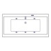 Ванна EXCELLENT Pryzmat 190x90 "SOFT" (белый)