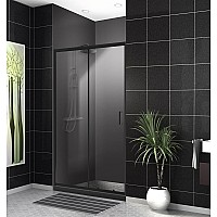 Душевая дверь BelBagno Uno 130 UNO-195-BF-1-130-C-NERO Черный матовый