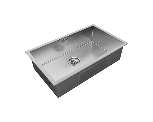 Кухонная мойка Paulmark Valde 74 PM217444-BS Брашированная сталь
