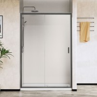 Душевая дверь Vincea City VDS-5CT110CLGM, 110, вороненая сталь , стекло прозрачное