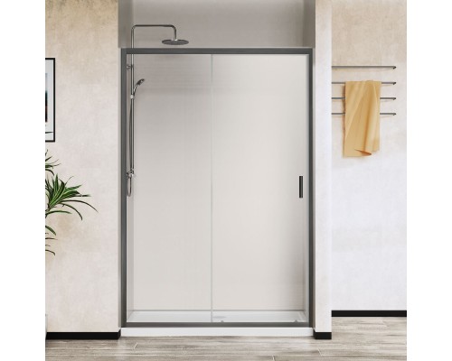 Душевая дверь Vincea City VDS-5CT120CLGM, 120, вороненая сталь, стекло прозрачное