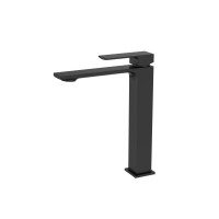 Высокий однорычажный смеситель для раковины AQG Bold, черный матовый