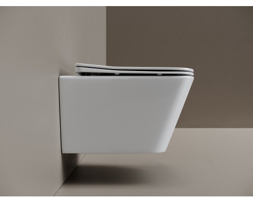 Унитаз подвесной Ceramicanova Миро (Miro) торнадо 3.0 сиденье микролифт белый