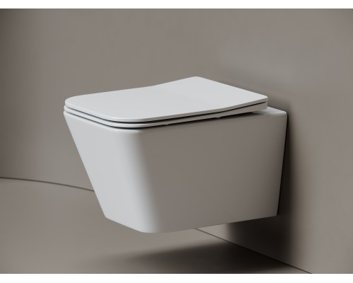 Унитаз подвесной Ceramicanova Миро (Miro) торнадо 3.0 сиденье микролифт белый