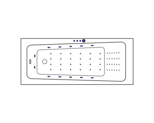 Ванна гидромассажная Excellent Ava 160x70 Nano Золото