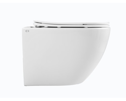 Безободковый подвесной унитаз Charus Berta Tornado EWC700-120WT сиденьем микролифт