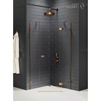 Душевое ограждение NEW TRENDY AVEXA COPPER BRUSHED R 90x90x200 медь