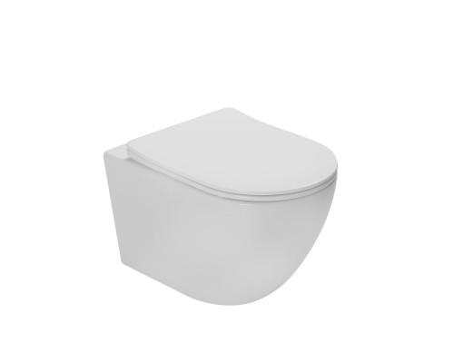 Унитаз подвесной Vincea Globo VT1-14ST Tornado, белый, ультратонкое сиденье soft-close