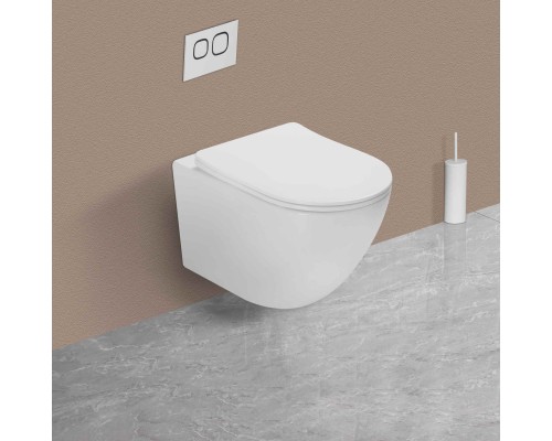 Унитаз подвесной Vincea Globo VT1-14ST Tornado, белый, ультратонкое сиденье soft-close