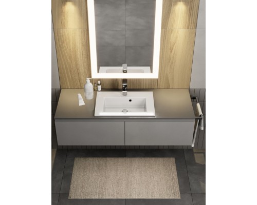 Раковина для ванной 50 см, Uperwood Aurora, белая глянцевая