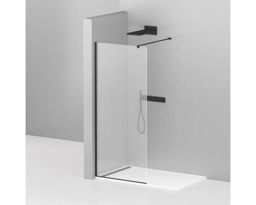 Душевая перегородка Cezares Liberta 130 LIBERTA-L-1-130-120-C-NERO Черный матовый