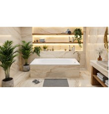 Ванна из литьевого мрамора Flere Oberon Slim 160x70x60 (белый глянец)