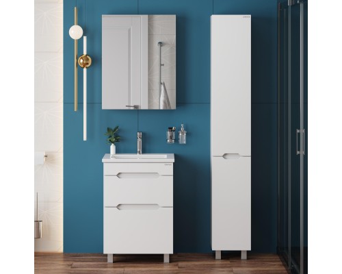 Пенал Onika Айленд 30 напольный, белый