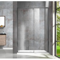 Душевая дверь Vincea Lugano VDS-1L120CLGM-1, 120, вороненая сталь, стекло прозрачное