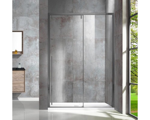 Душевая дверь Vincea Lugano VDS-1L120CLGM-1, 120, вороненая сталь, стекло прозрачное