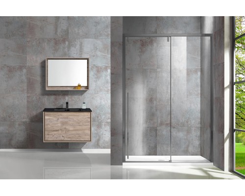 Душевая дверь Vincea Lugano VDS-1L120CLGM-1, 120, вороненая сталь, стекло прозрачное