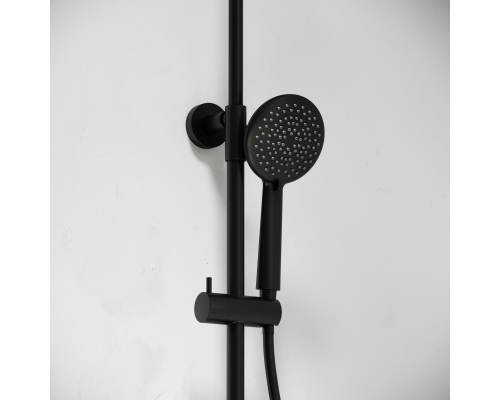 Душевая стойка Sancos Game с термостатом для ванны/душа, черный матовый, SC3001MB