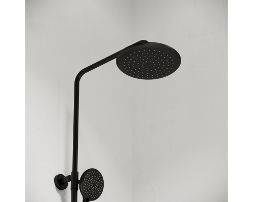 Душевая стойка Sancos Game с термостатом для ванны/душа, черный матовый, SC3001MB