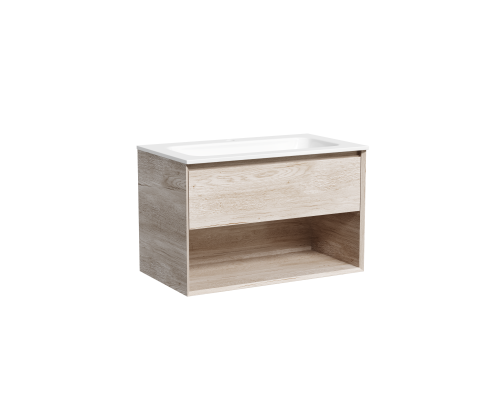 Тумба подвесная SANCOS Marmi 790х445 c ящиком, дуб галифакс MR1.080EG