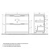 База под раковину BelBagno MARINO-1000-2C-PIA-BL-P