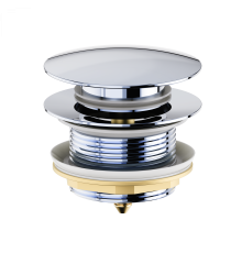 Донный клапан для ванны 1 1/2 Wonzon&Woghand, Хром WW-SS105-CR