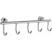 Вешалка с 5 крючками для ванной Wonzon&Woghand, Хром