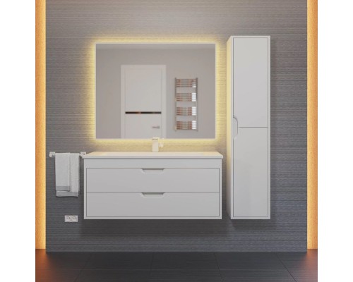 Тумба под раковину подвесная Uperwood Modul 95х44,4х55 см, белая матовая