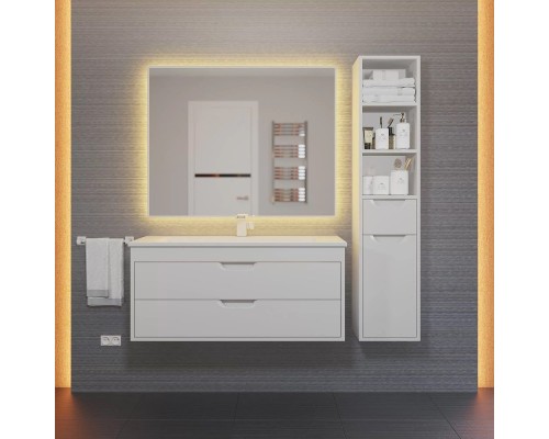 Тумба под раковину подвесная Uperwood Modul 95х44,4х55 см, белая матовая