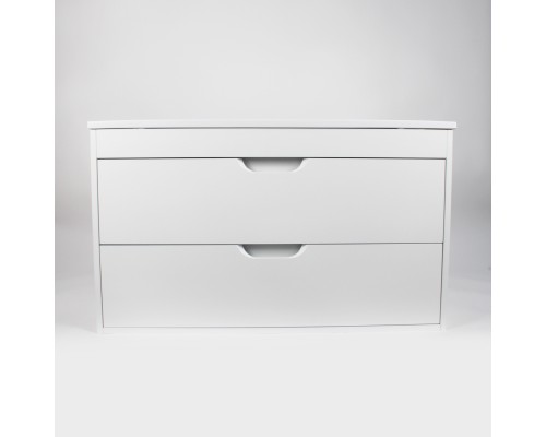 Тумба под раковину подвесная Uperwood Modul 95х44,4х55 см, белая матовая