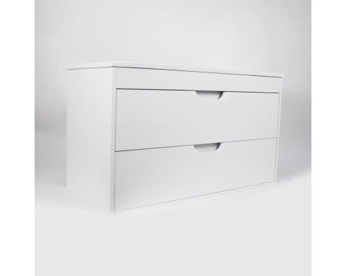 Тумба под раковину подвесная Uperwood Modul 95х44,4х55 см, белая матовая