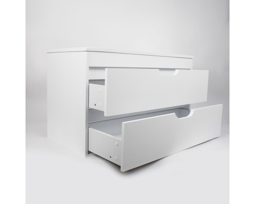 Тумба под раковину подвесная Uperwood Modul 95х44,4х55 см, белая матовая