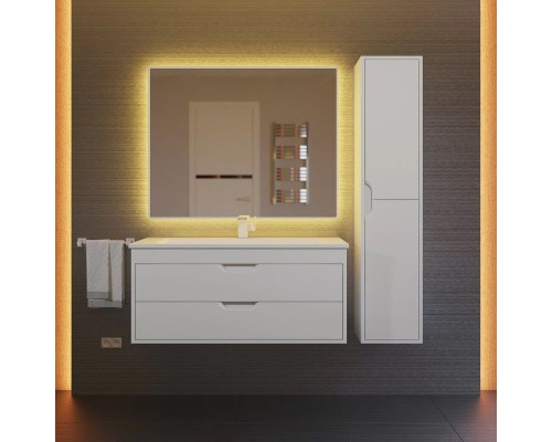 Тумба под раковину подвесная Uperwood Modul 95х44,4х55 см, белая матовая