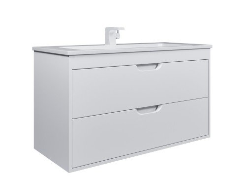 Тумба с раковиной подвесная Uperwood Modul 97х45х57 см, белая матовая