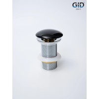 Черный керамический донный клапан Gid BL100 72201k без перелива