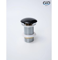 Черный керамический донный клапан Gid BL100 72201k без перелива