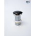 Черный керамический донный клапан Gid BL100 72201k без перелива