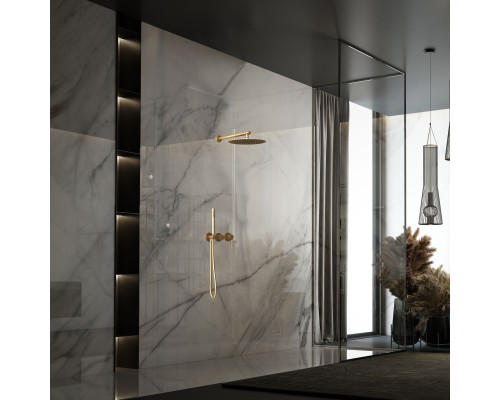 Душевой комплект Vincea Groove VSFW-4G01BG4 встраиваемый, 2 режима, верх душ, золото