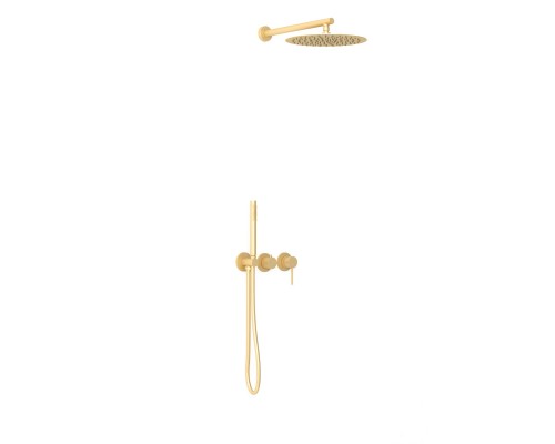 Душевой комплект Vincea Groove VSFW-4G01BG4 встраиваемый, 2 режима, верх душ, золото