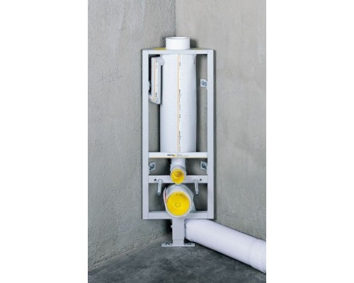 Угловая инсталляция Schwab, для подвесного унитаза с кнопкой сверху матовый хром