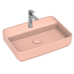 Раковина накладная ISVEA Infinity 55 прямоугольная 55см лососевый матовый 10NF66055SV-2S